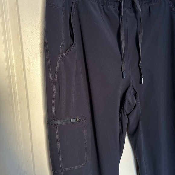 Eddie Bauer Women’s Navy Polar Fleece-lined Pull-On Pants Size 10 - Picture 2 of 4